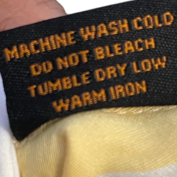 NEW STEVEN LAND FRENCH MEN'S YELLOW MULTI STRIPED LONG SLEEVE DRESS SHIRT, SZ 17 - Picture 5 of 11